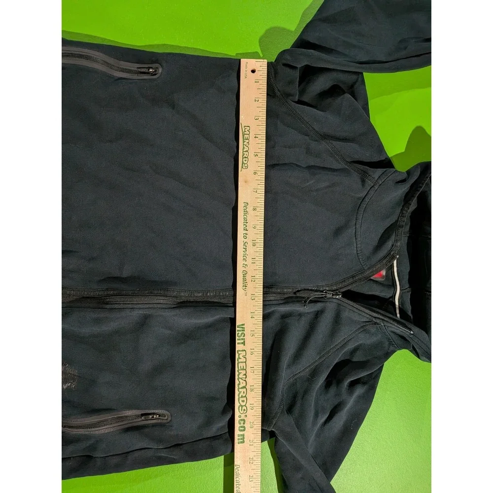 Nike Womens Black Tech Fleece‎ Cape 669613-010 Full Zip Hooded Jacket Size Large